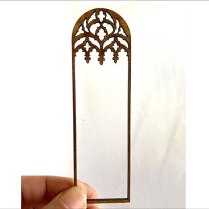 1:12 Dollhouse miniature gothic window diy kit