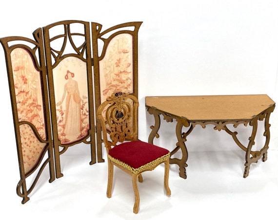 ミニチュアドールハウスチェア ロココ調 スケール1:12 - Etsy 日本