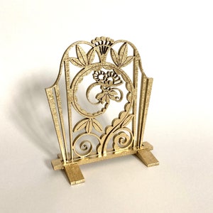 Art Nouveau Dollhouse Firescreen Kit: 1/12 Scale Miniature