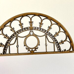 1:12 Dollhouse Miniature Overdoor Fanlight Transom Window Kit - Etsy