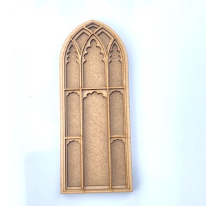 1:12 Dollhouse miniature gothic window diy kit. Mini church windows , Miniature cathedral tracery