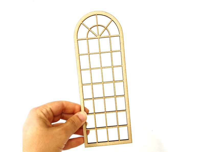 Small Window Frame Kit Miniature Window Frame Diy Kit, Dollhouse Window 1:12 Scale , One Inch ...