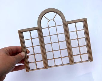 Casa Delle Bambole Struttura Finestra In Legno Miniatura Scala - Foto 11