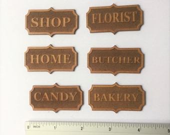Custom Dollhouse Miniature Sign Kit 1:12 Scale