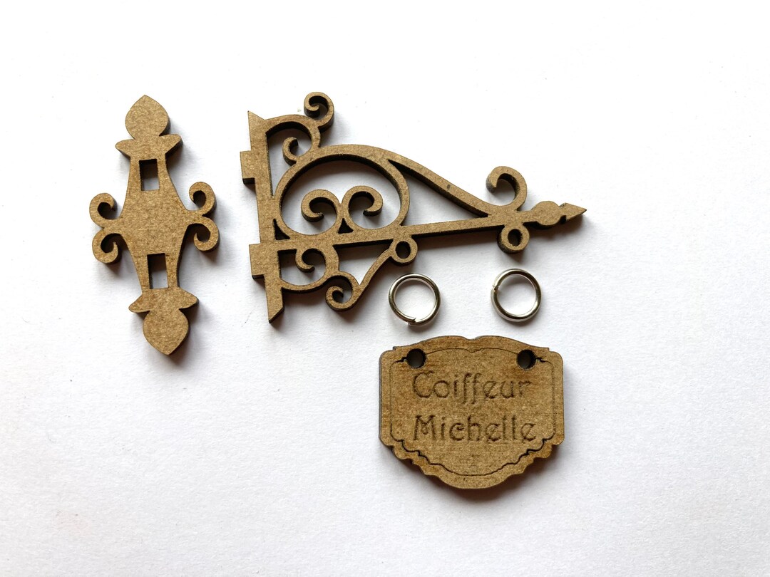 Miniature Dollhouse Shop Sign Kit, Custom Writing Sign Board Dollhouse