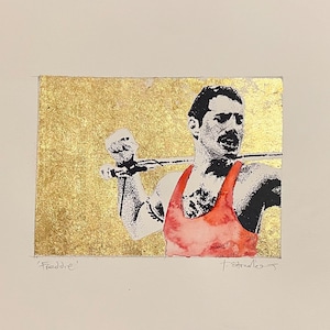 original, hand drawn Freddie Mercury
