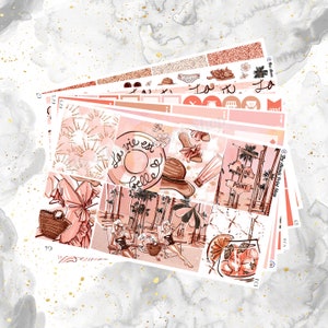 Golden Hour Sticker Kit voor Erin Condren en Happy Planners met optionele add-on!