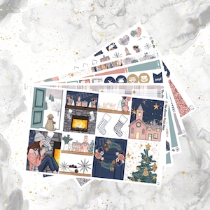 I'll Be Home for Christmas Sticker Kit voor Erin Condren en Happy Planners met optionele add-on!