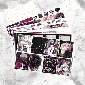 Bewitched - Vampire- Weekly Kit voor Erin Condren en Happy Planner (met optioneel decovel!)