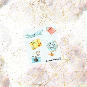 NEGÓCIO DE UM DÓLAR: Folha decorativa em aquarela itinerante para Erin Condren, Happy Planner, Scrapbooking e muito mais!
