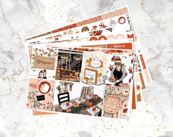 Harvest Season Weekly Sticker Kit for Erin Condren and Happy Planners With Optional Add On!