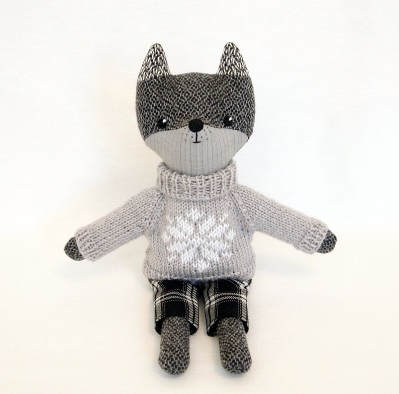 grey wolf plush