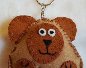 Hand Made Bear Keyring Bag charm   Does not ship to Germany