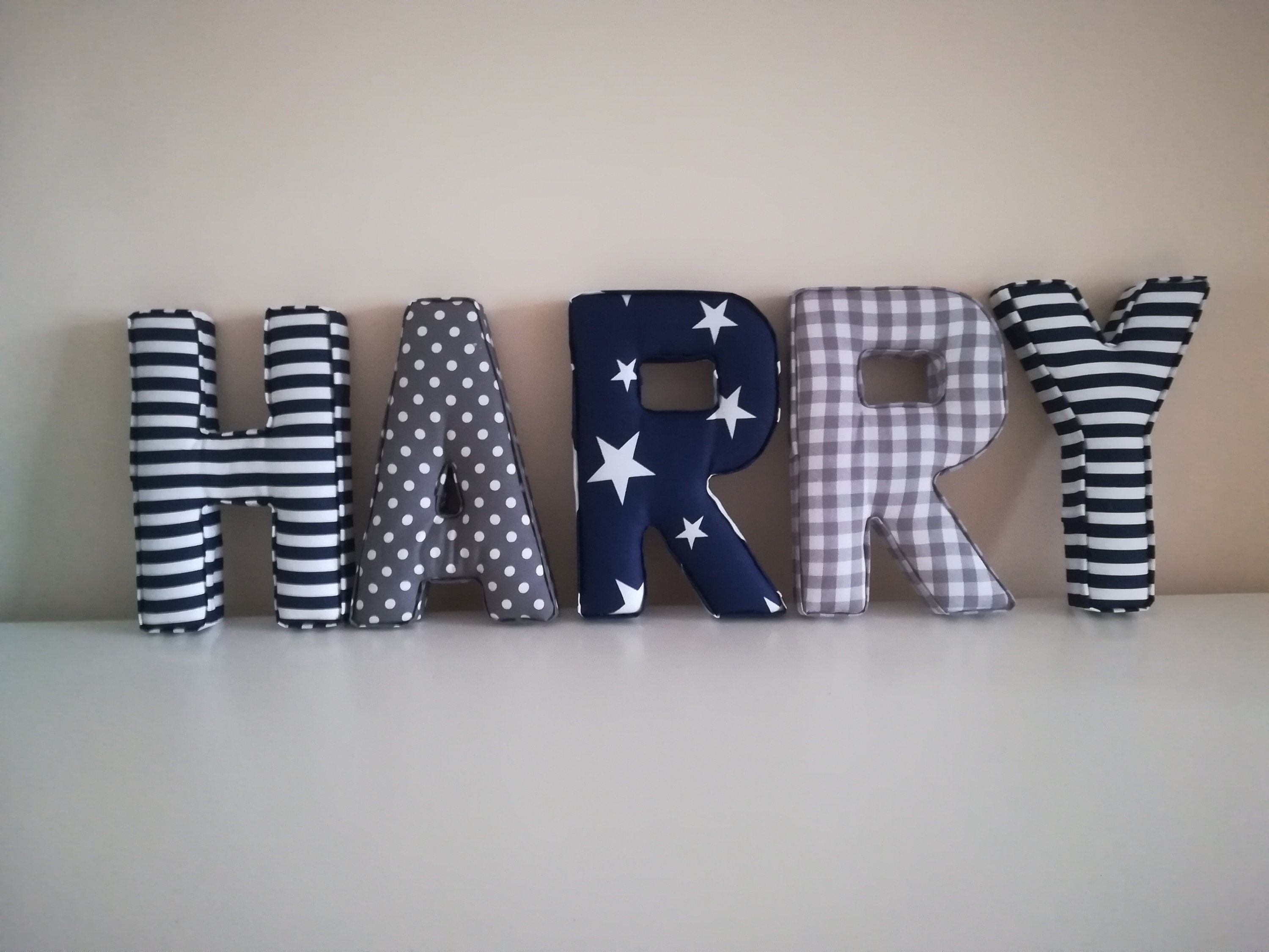 Fabric Letters Fabric Padded Letters Initial Name Etsy