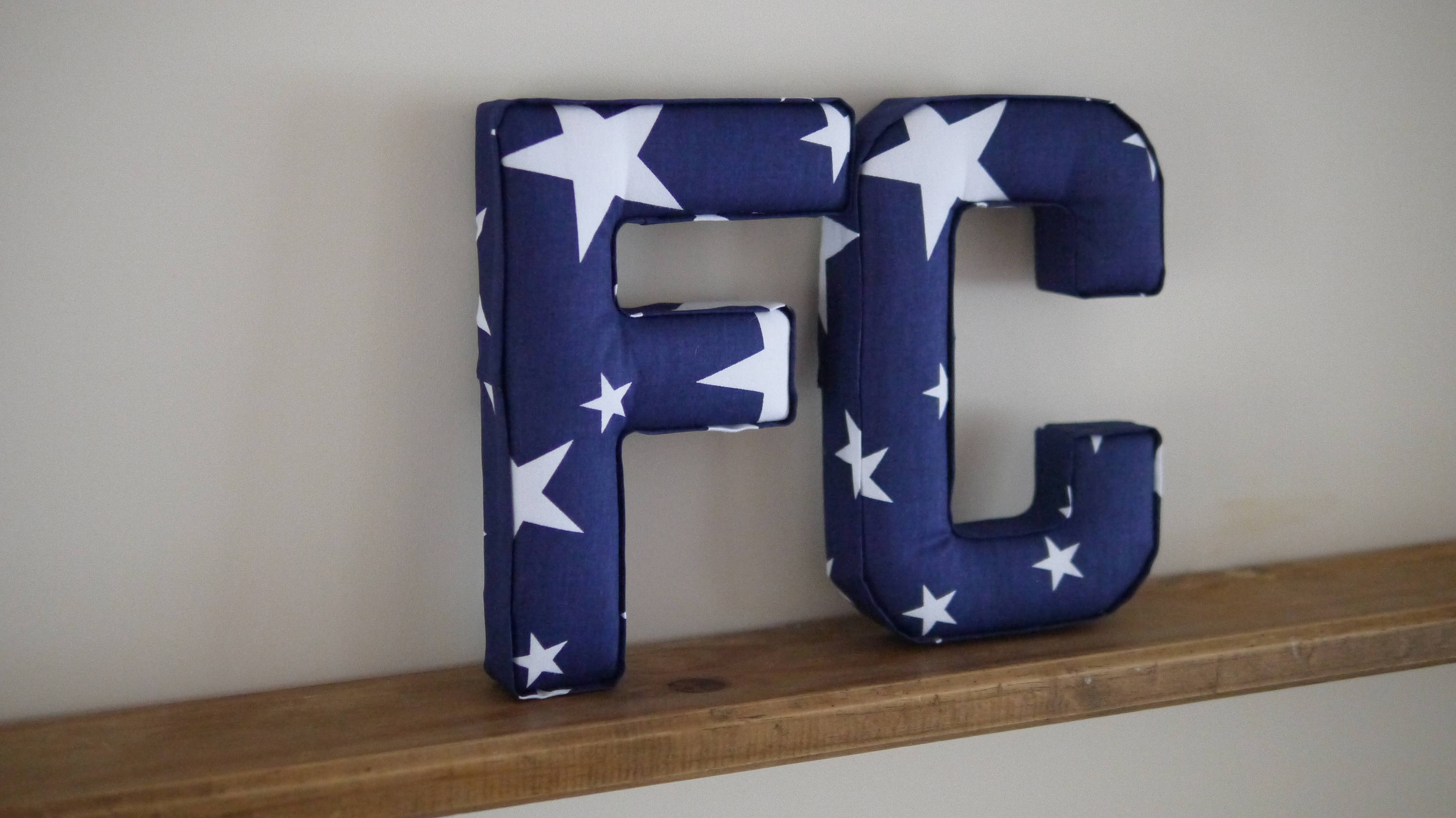 Fabric Letters Fabric Padded Letters Initial Name Etsy