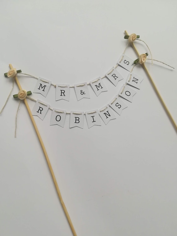 Cake Topper Bunting