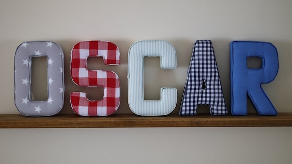 padded letters for nursery