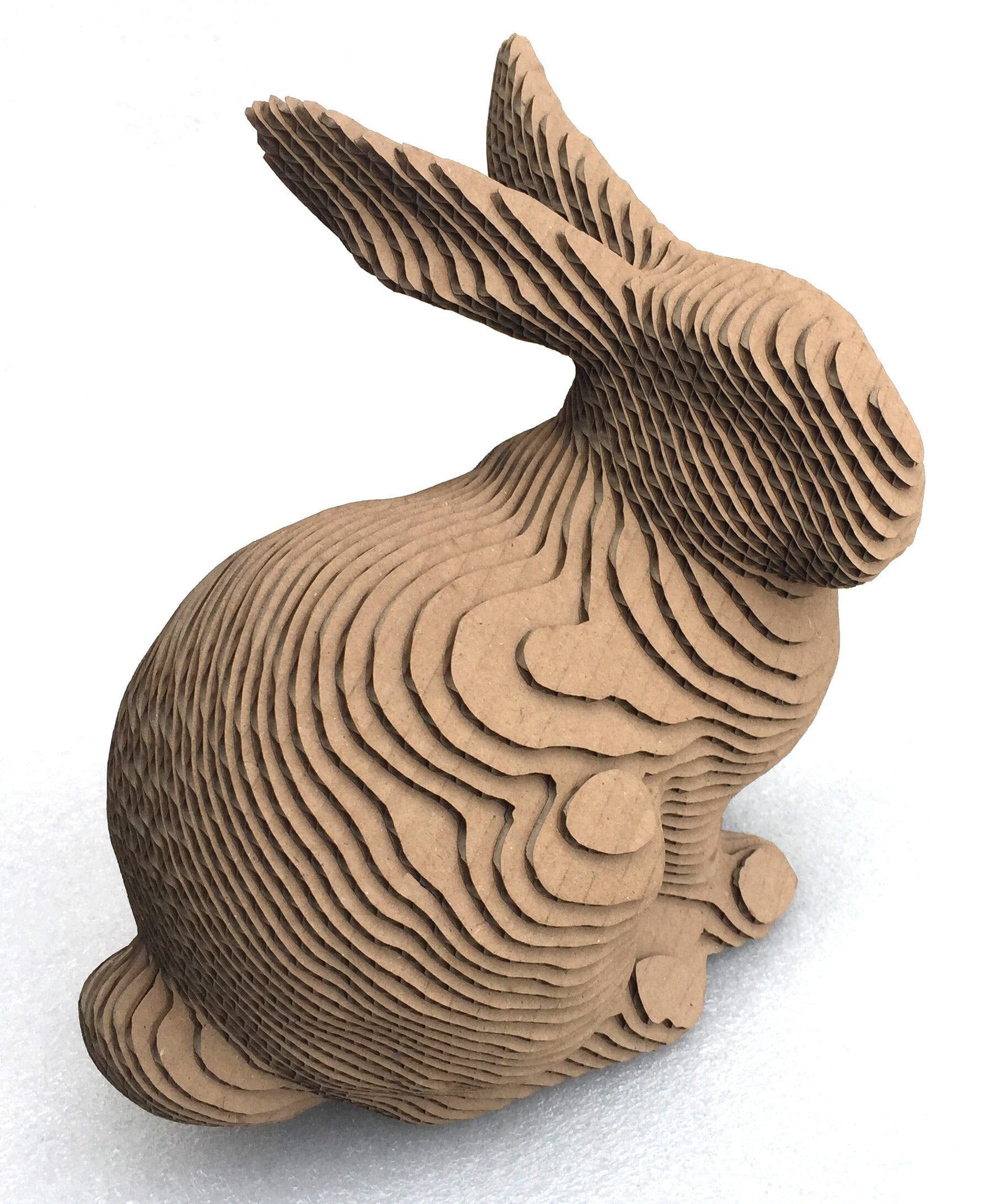 Laser Cut Bunny Rabbit Model: 3mm Cardboard/wood (digital Download