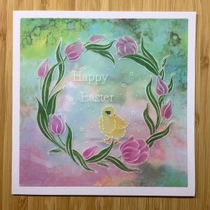 Handgemachte Pergamentkarte „Frohe Ostern“ - Mama & Papa Osterkarte, Schwester Osterkarte, Bruder Ostern, Freunde Ostern, Cousin Osterkarte