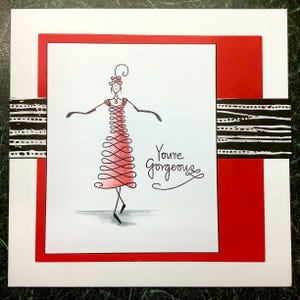 Calligrafia fatta a mano "Sei stupenda" - Biglietto di compleanno, biglietto di benvenuto, biglietto di benessere, biglietto di amicizia, biglietto solo per dire, biglietto di San Valentino