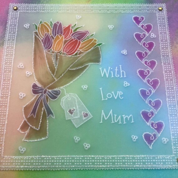MUM Birthday card ~ with love to a wonderful MUM invio Birthday Wishes ~ tradizionale fiore di by Prelude