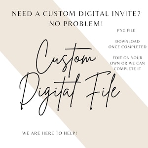 Custom Digital Invitation