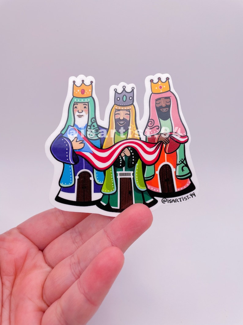 Sticker reyes Magos Casitas De San Juan Waterproof Vinyl Etsy