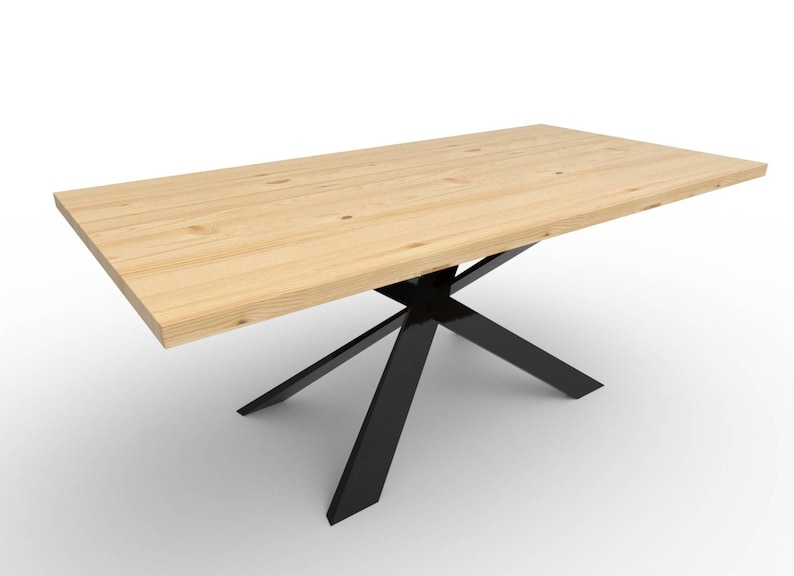 Xavier Dining Table Veneer or Solid Wood oak Pine Etsy