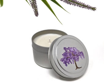 Wisteria Candle/ 4oz, 6oz, 8oz or 16oz sizes/ soy wax /refillable/ zero waste/plastic-free packaging/ Phthalate-free/handmade in Oregon