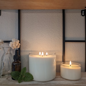 Essential Oil Soy Wax Candle/ 16oz 3-wick tumbler or 4oz mini tumbler/handmade and natural