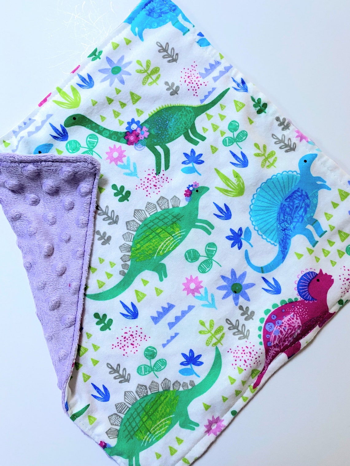 Baby Blanket Personalized Dinosaur Girls Baby Blanket With | Etsy