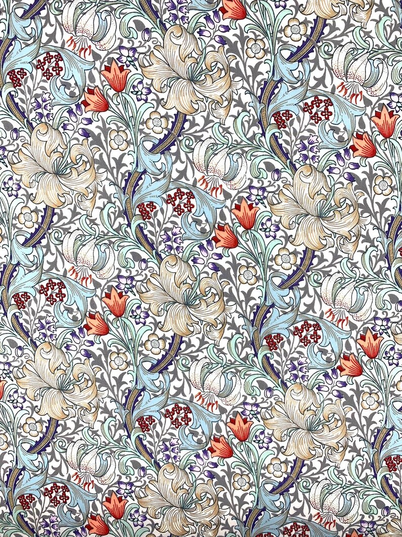 William Morris Golden Lily EMPIRE Shape, Lampshades or Ceiling