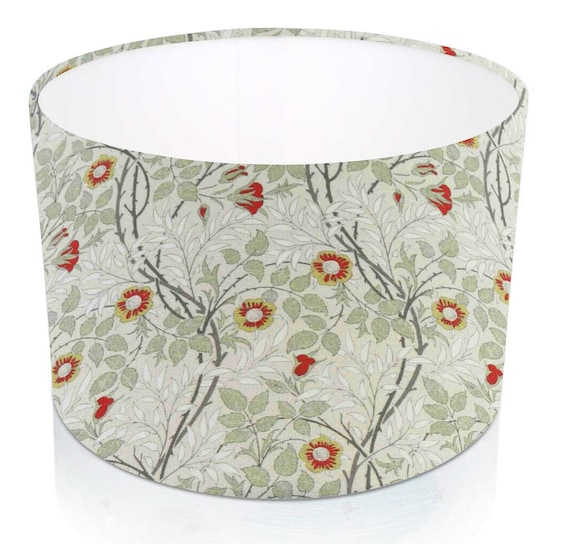 William Morris Floral Lampshade, Handmade Drum Shade