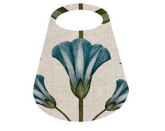 Ottilie Kingfisher Floral Candle Shade | Handmade Small Lamp Shade, Clip On