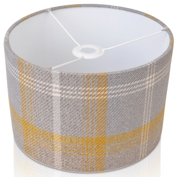 mustard and grey lamp