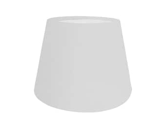 Velour Snow White Empire Lampshade, Handmade Home Decor