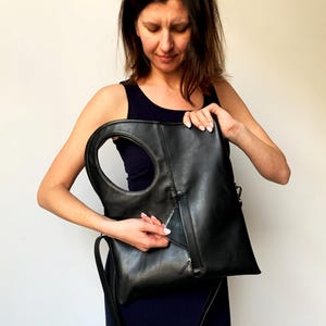 Yellow soft leather fold over clutch purse with tassel Oversized hobo bag Unique handbag for women