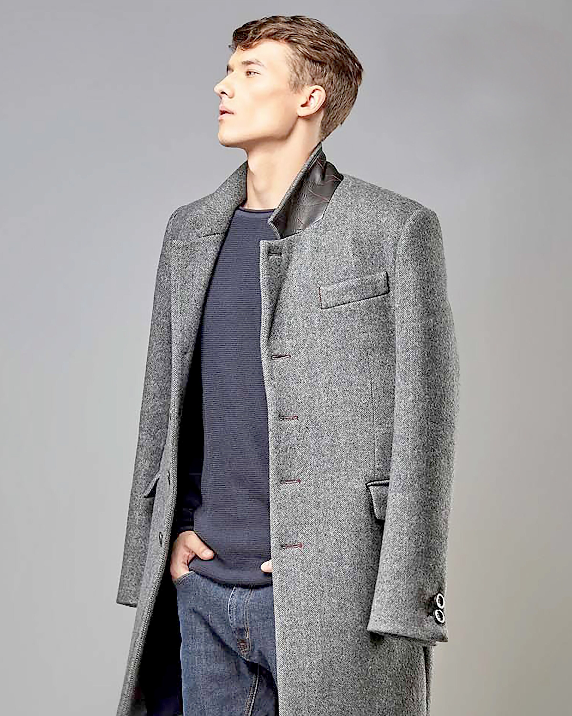 Man coat classic jacket style coat tailored coat Italian | Etsy