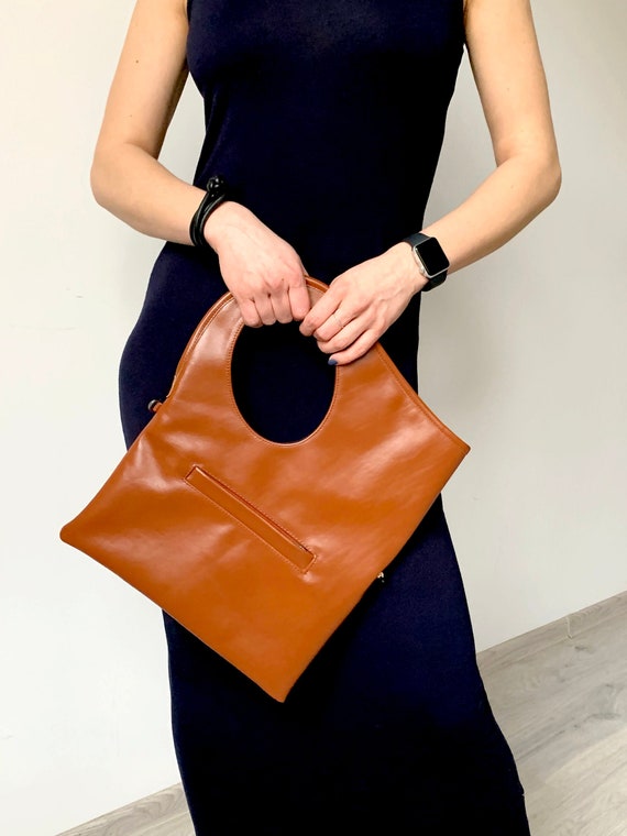 Soft Leather Handbag for Women Top Handle Handbag for Girls -  Sweden
