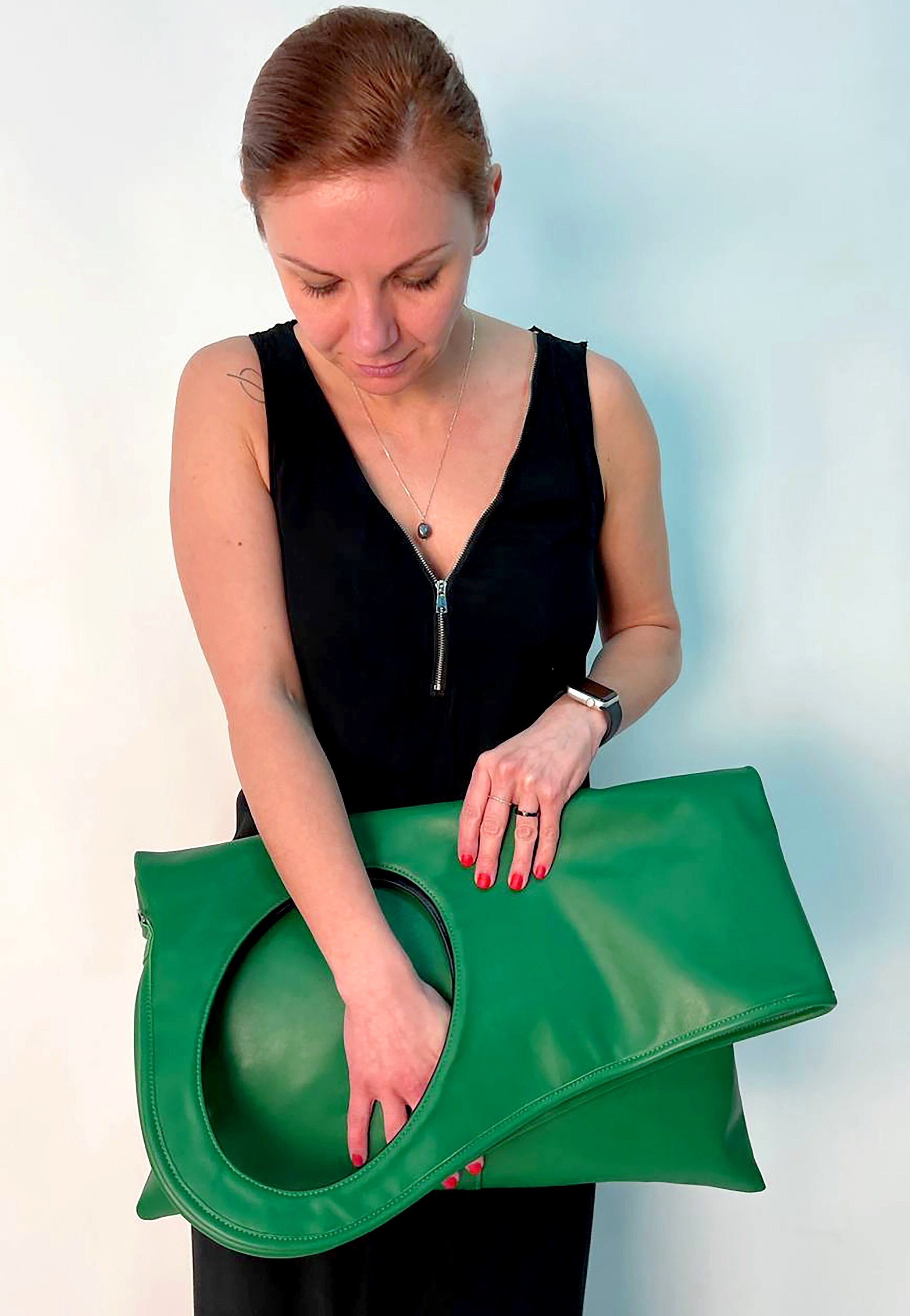 Bright green clutch hotsell