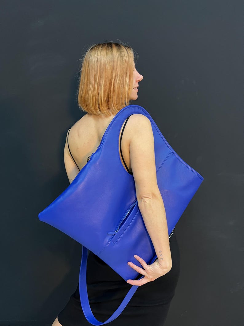 Yellow soft leather fold over clutch purse with tassel Oversized hobo bag Unique handbag for women