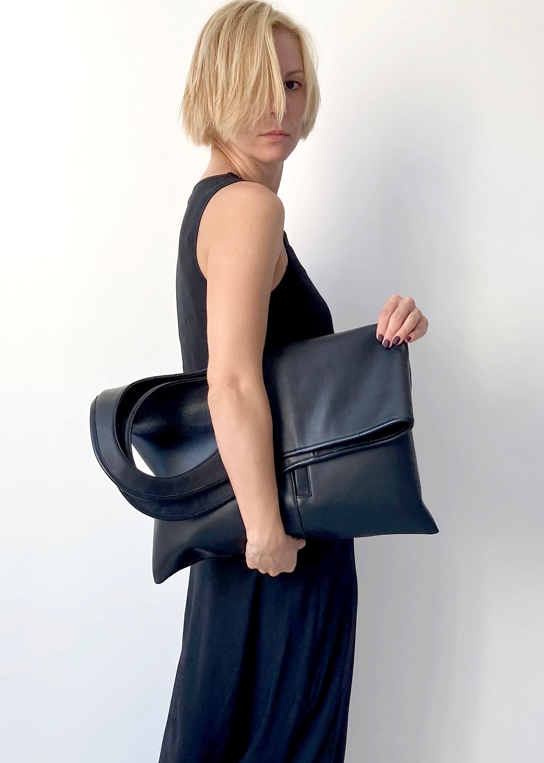 Italian Buttero leather hand-stitched shoulder bag - Shop