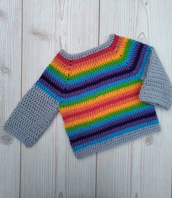 baby rainbow jumper