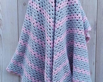 Handmade Baby Blanket, Crochet Baby Blanket