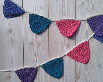 Party Bunting, Bunting, Nursery Bunting, Garden Bunting, Flag Bunting, Wall Hanging, Handmade Bunting, Party Garland, Summer Bunting