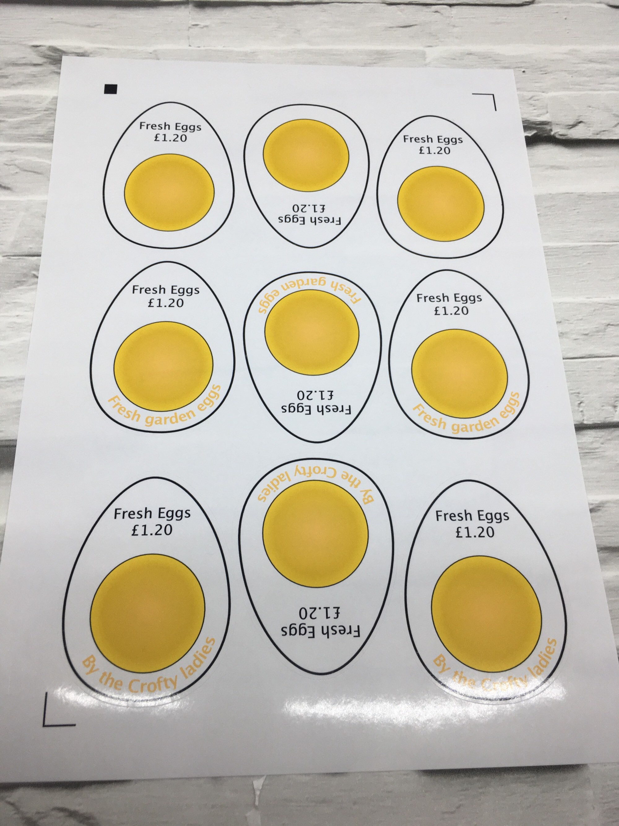 Duck Egg Labels, Personalized Duck Sticker, Egg Carton Label