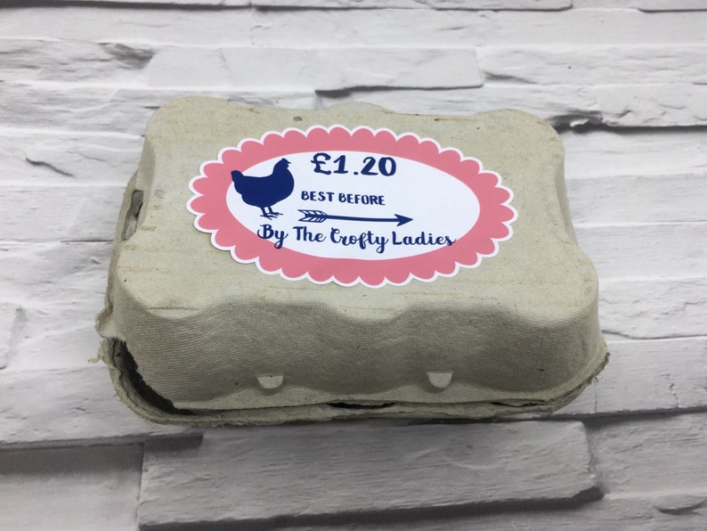 Personalised Egg Box Labels, Custom Egg Carton Sticker, Fresh Eggs, Garden Hens, Backyard