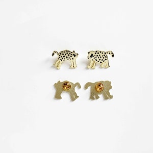 Unisex gold cheetah pattern pins for couples image 4