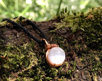 Minimalist Selenite Necklace, Selenite Necklace, Selenite Jewelry