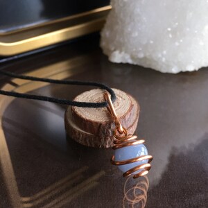 Minimalist Angelite Necklace, Angelite Necklace, Angelite Jewelry